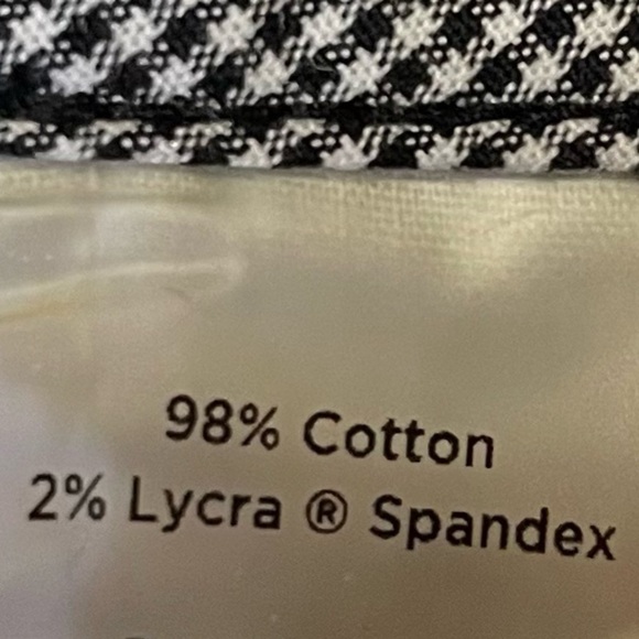 Talbots Women's Black White Gingham Check Chino Shorts Size 16 - Picture 9 of 9